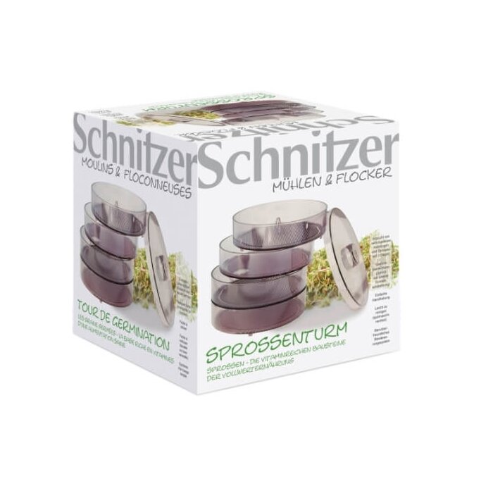 Schnitzer - Sprossenturm - Keimgert mit 3 Etagen,  18,5cm