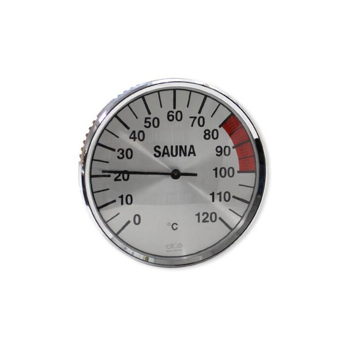 Thermometer fr Sauna 135mm silber