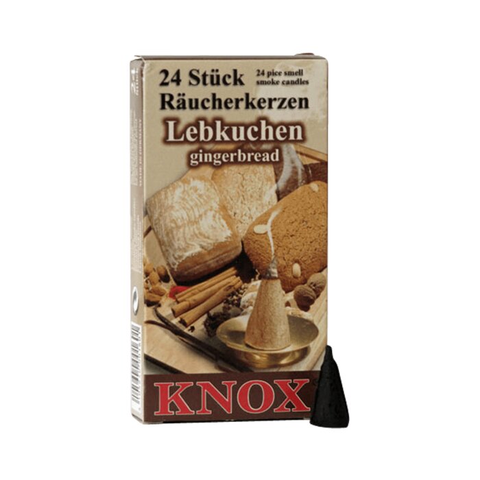 Knox - Rucherkerzen 24 Stk. - Lebkuchen / gingerbread