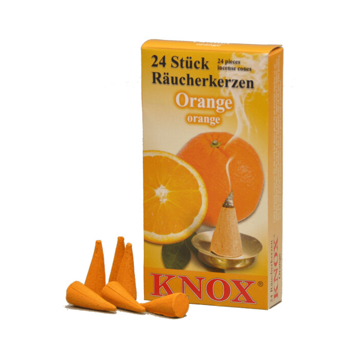 Knox - Rucherkerzen 24 Stk. - Orange, schonender Prozess