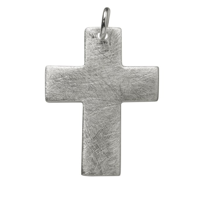 Anhnger Passions-Kreuz breit - 925er Silber