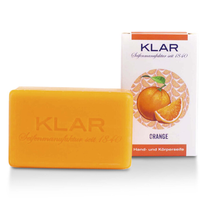 KLAR Seifenmanufaktur - Orangenseife 100g palmlfrei