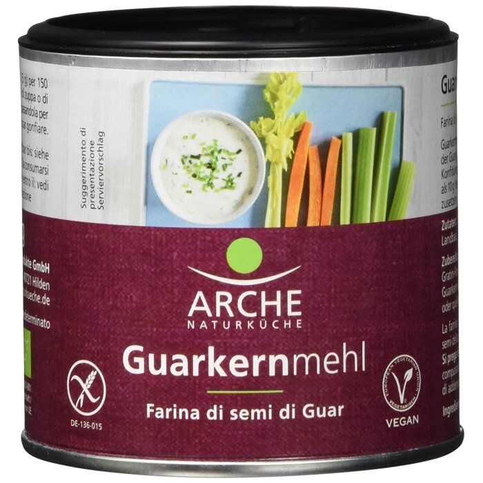 Arche Naturkche - Bio Guarkernmehl 125g - pflanzliches Verdickungsmittel