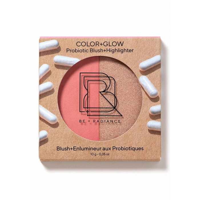 BE + Radiance - Color+Glow Duo Blush+Highlighter mit Probiotika N01 - 10g