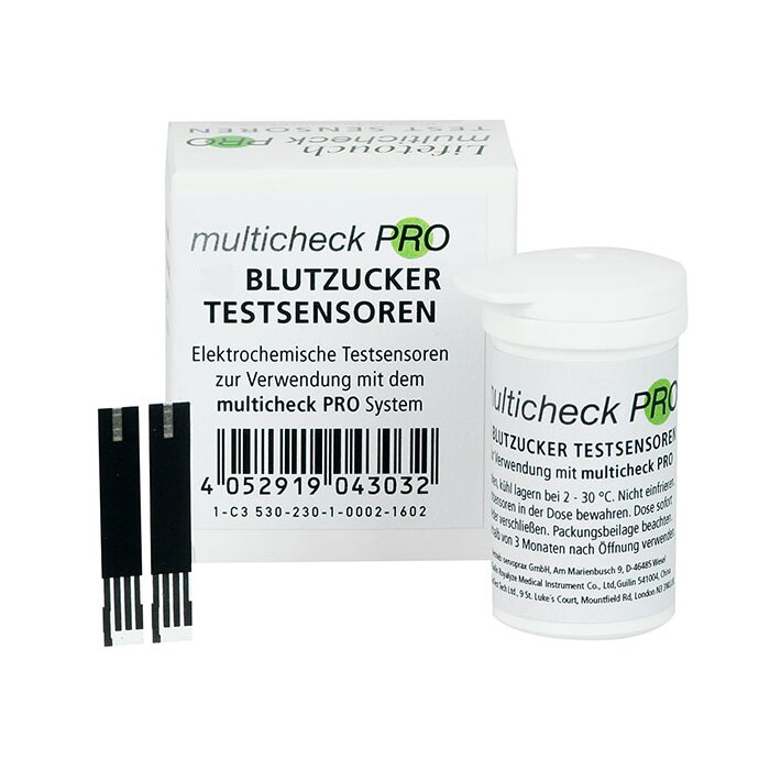 Lifetouch Multicheck PRO Blutzucker Sensoren - 50 Teste