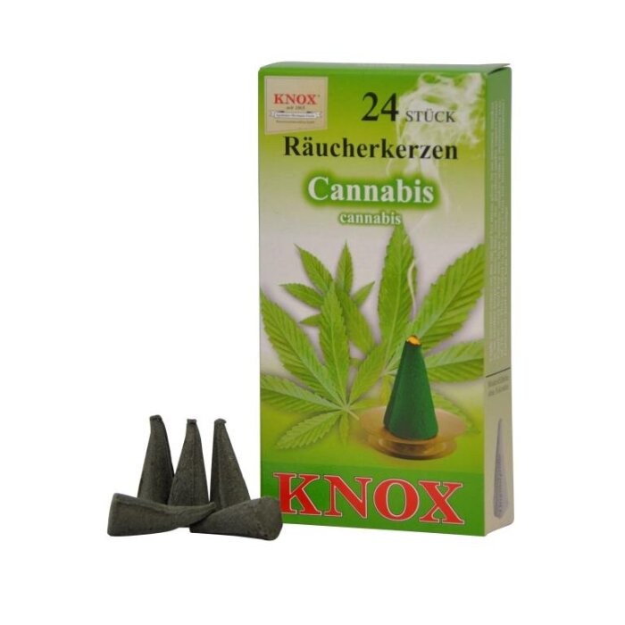 Knox - Rucherkerzen 24 Stk. - Cannabis, Brenndauer 10-13min