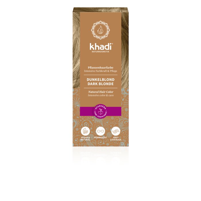 Khadi - Haarfarbe Dunkelblond - 100g Pflanzenhaarfarbe