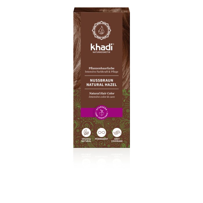 Khadi - Haarfarbe Nussbraun - 100g Pflanzenhaarfarbe