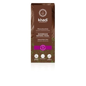 Khadi - Haarfarbe Nussbraun - 100g Pflanzenhaarfarbe