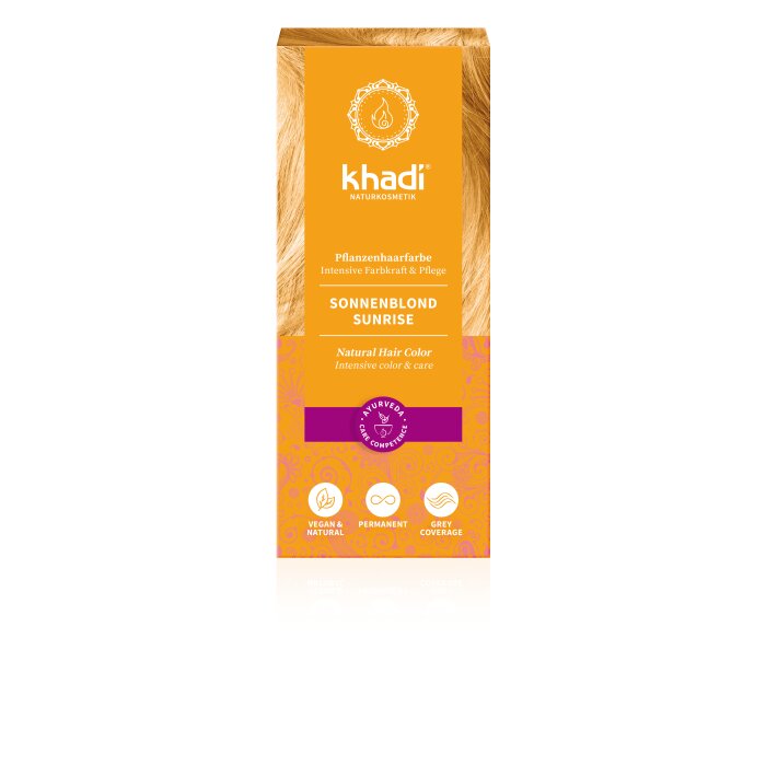 Khadi - Haarfarbe Sonnenblond - 100g Pflanzenhaarfarbe