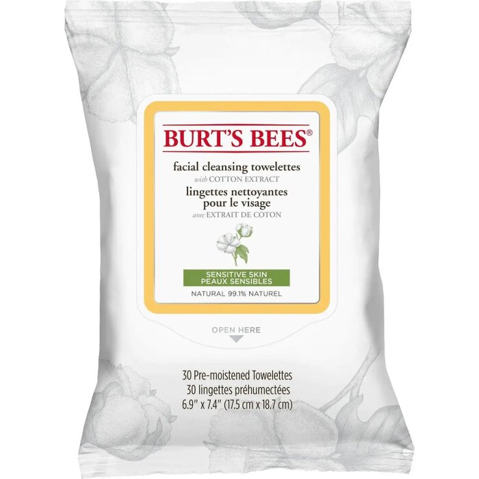Burts Bees - Sensitive Cleansing Towelettes - 30 Stck Feuchttcher