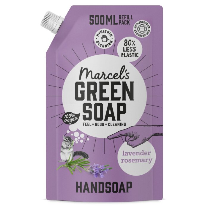 Marcels Green Soap - Vegane Handseife Nachfllbeutel Lavendel & Rosmarin - 500ml