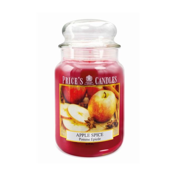 Prices Candles - Duftkerze Apple Spice - 630g Bonbonglas
