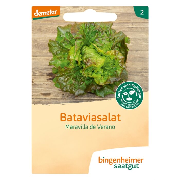 Bingenheimer Saatgut - Bio Bataviasalat Maravilla de Verano - 0,2g Demeter