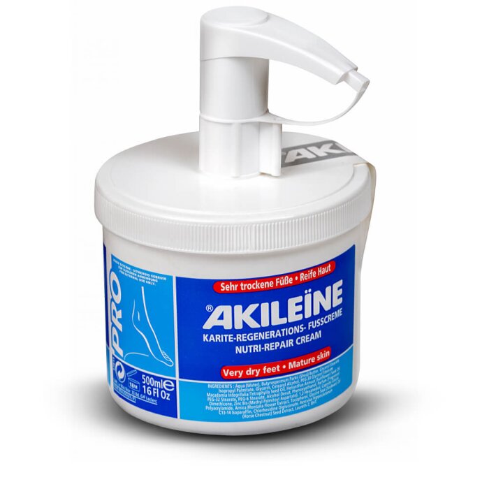 Akileine - Nutri-Repair Karit Regenerations Fucreme fr trockene Fe - 500ml