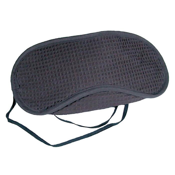 Davartis - Schlafmaske aus Baumwolle, schwarz - angenehm weich