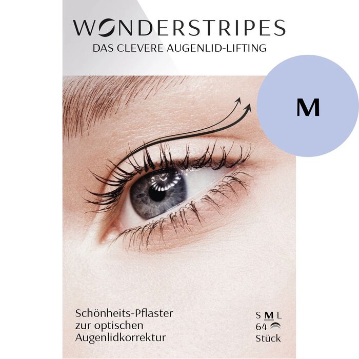 Wonderstripes - Augenlid-Tape Gr. M / mittel [Pack zu 64 Stripes]