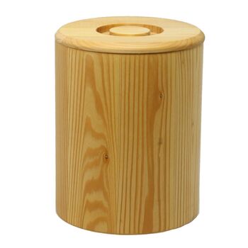 Davartis - Getreidespeicher Holzdose aus Linde fr ca. 2 kg