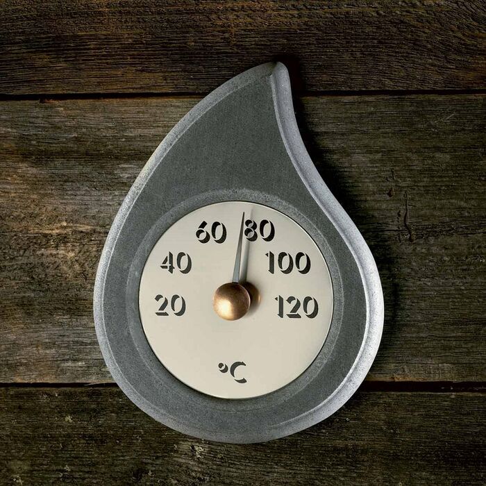 Hukka Speckstein Pisarainen Sauna Thermometer