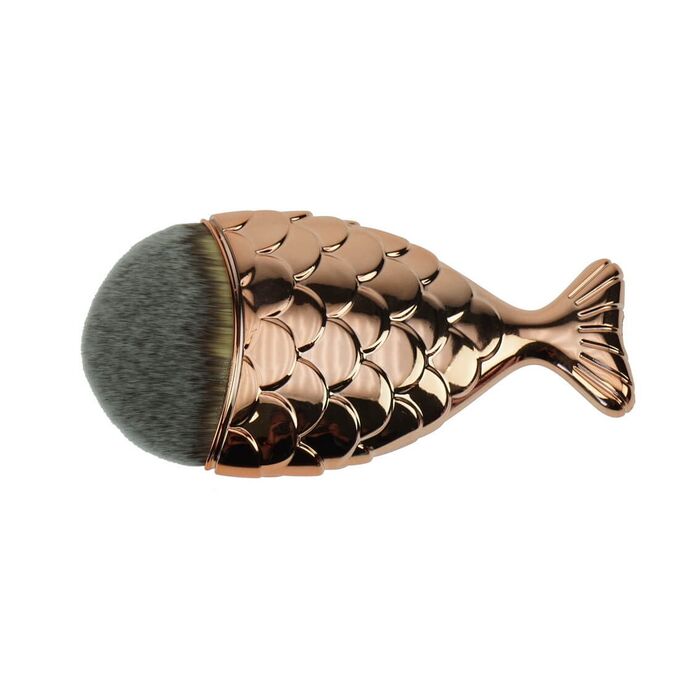 Davartis - Make-up Pinsel in Fisch-Form - gold