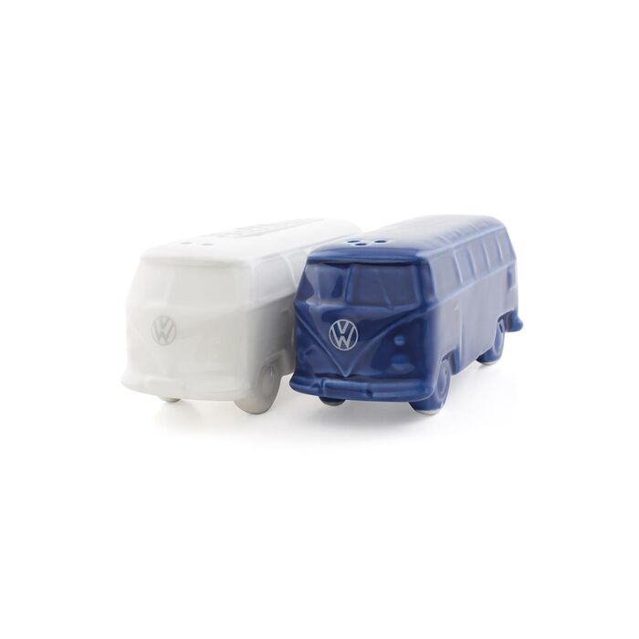 VW T1 Bus 3D Salz- & Pfefferstreuer wei/blau