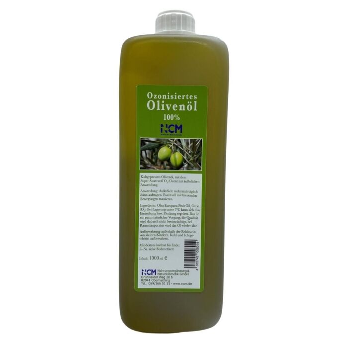 NCM - Ozonisiertes Olivenöl - 1000ml Sauerstoffanreicherung des Gewebes
