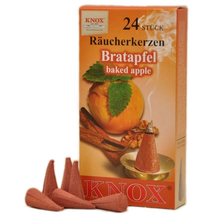 Knox - Räucherkerzen 24 Stk. - Bratapfel / baked apple