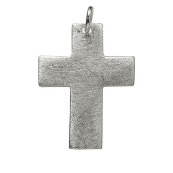 Anhänger Passions-Kreuz breit - 925er Silber