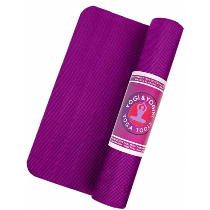 Yogi & Yogini - Yogamatte - PVC - Violett
