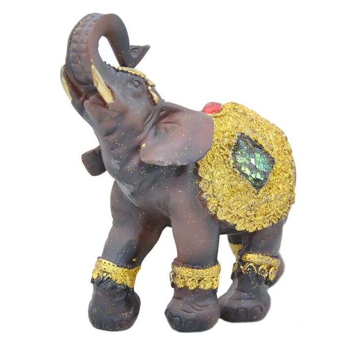Davartis - Afrikanischer Elefant - mit Goldverzierung - A