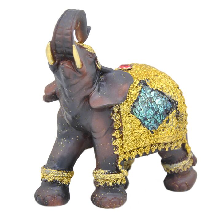 Davartis - Afrikanischer Elefant - mit Goldverzierung - B