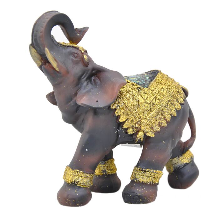 Davartis - Afrikanischer Elefant - mit Goldverzierung - C