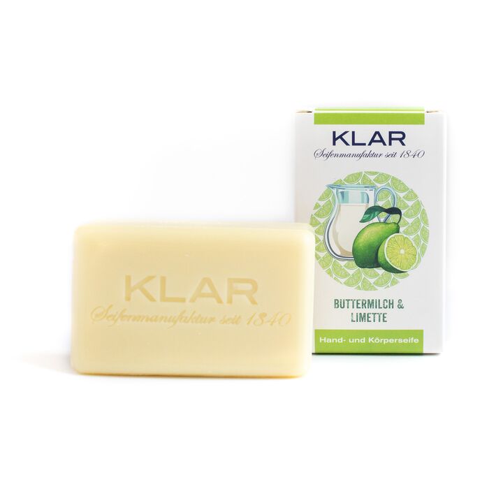 KLAR Seifenmanufaktur - Buttermilch- & Limettenseife 100g palmölfrei