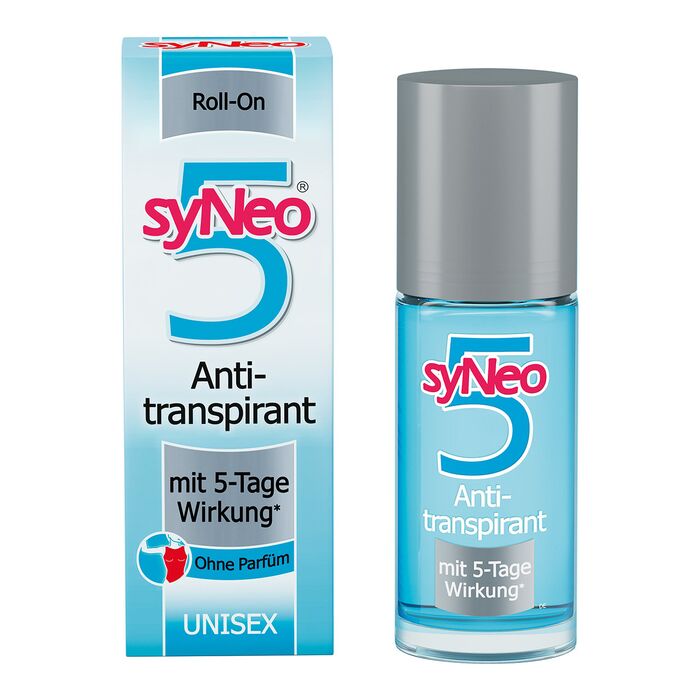 syNeo 5 Antitranspirant Roll-On Unisex - 50ml fr bis zu 12 Monate