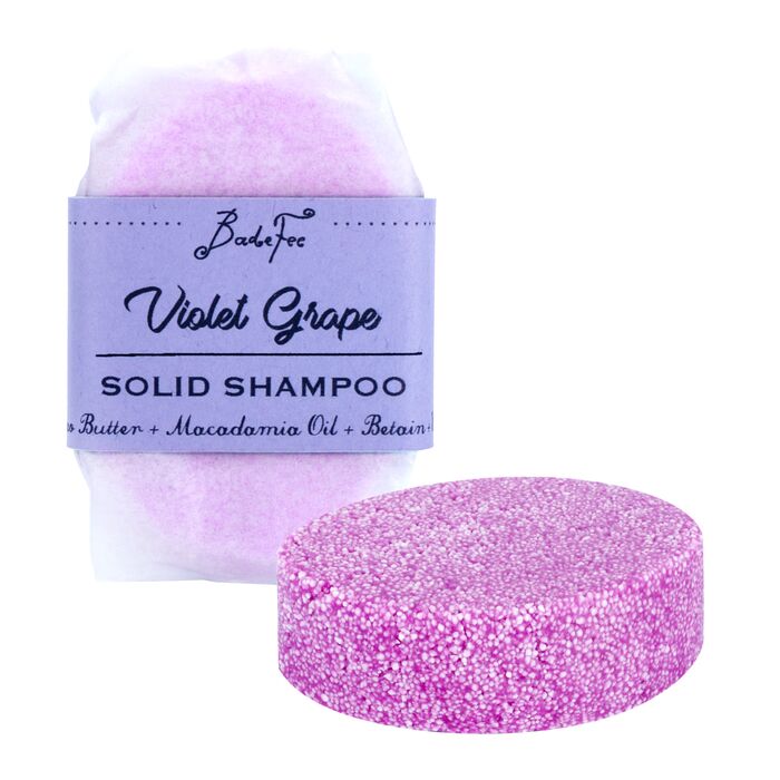 BadeFee - Festes Shampoo Violet Grape - 50g ohne Plastikverpackung