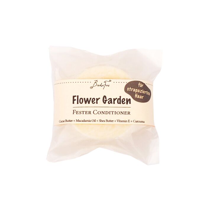 BadeFee - Fester Conditioner Flower Garden - 45g für strapaziertes Haar