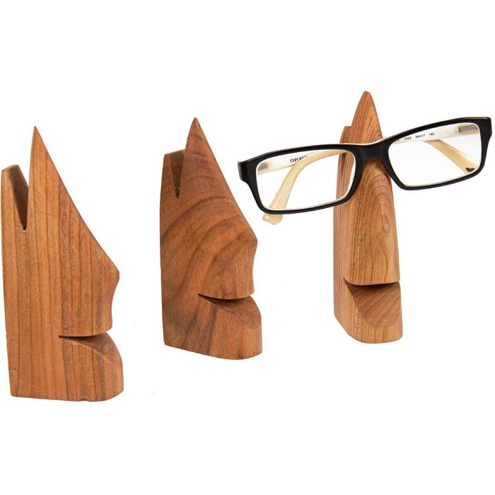 Davartis - Design Brillenhalter aus Kirschholz geölt - 1 Stück