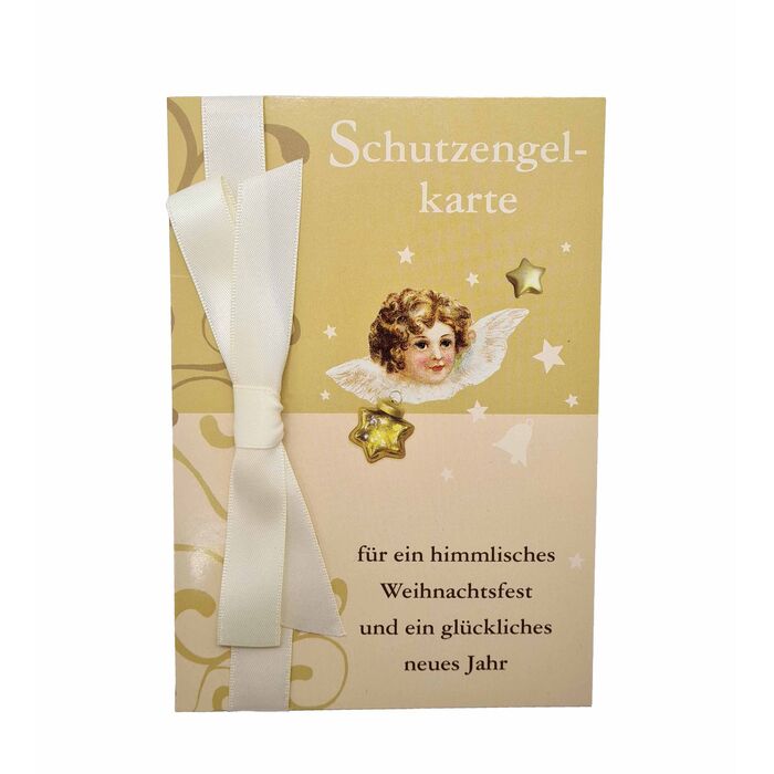 Weihnachtskarte - Schutzengelkarte - ca. 16,5cm x 11,5cm