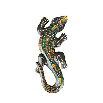 Davartis - Kleiner Deko Gecko - Grn/Gelb - auergewhnlich