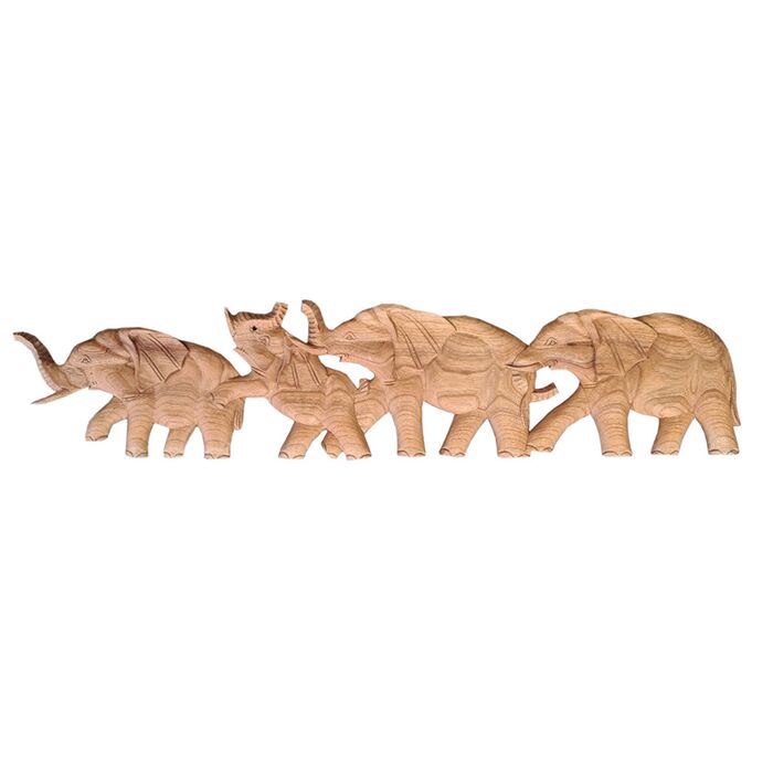 Davartis - Wandobjekt Elefanten - Holz