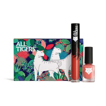 All Tigers - Gift Set - Duo Pink Lipstick + Nail lacquer...