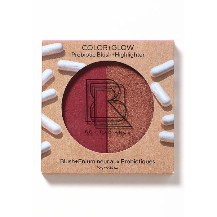 BE + Radiance - Color+Glow Duo Blush+Highlighter mit Probiotika N°04 - 10g
