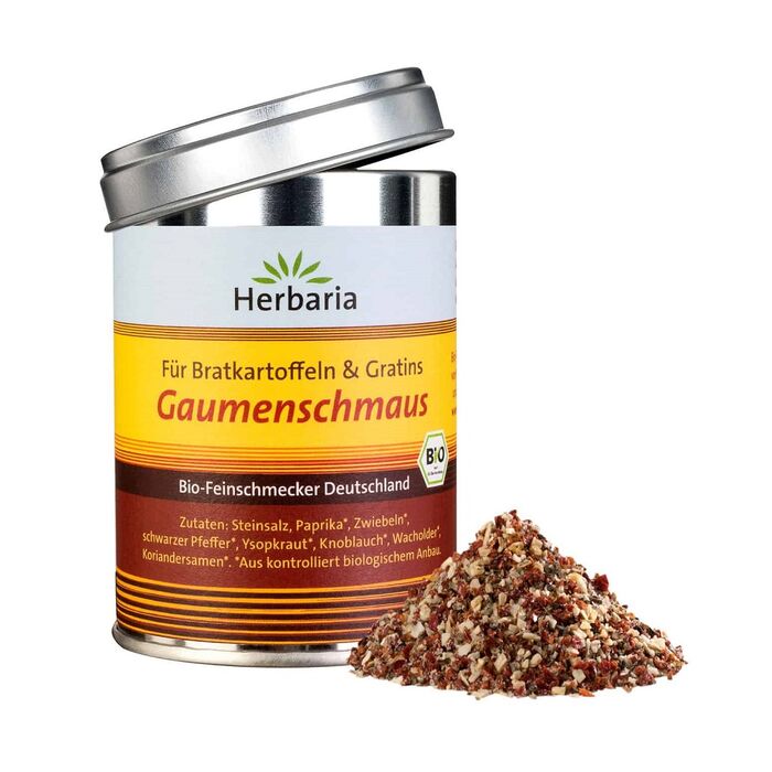 Herbaria - Bio Gewürz - Für Bratkartoffeln und Gratins - Gaumenschmaus - 100g