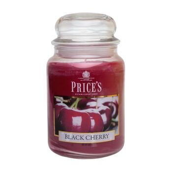 Prices Candles - Duftkerze Black Cherry - 630g Bonbonglas