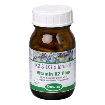 Sanatur - Vitamin K2 Plus Vitamin D3 90 Kapseln - 27g