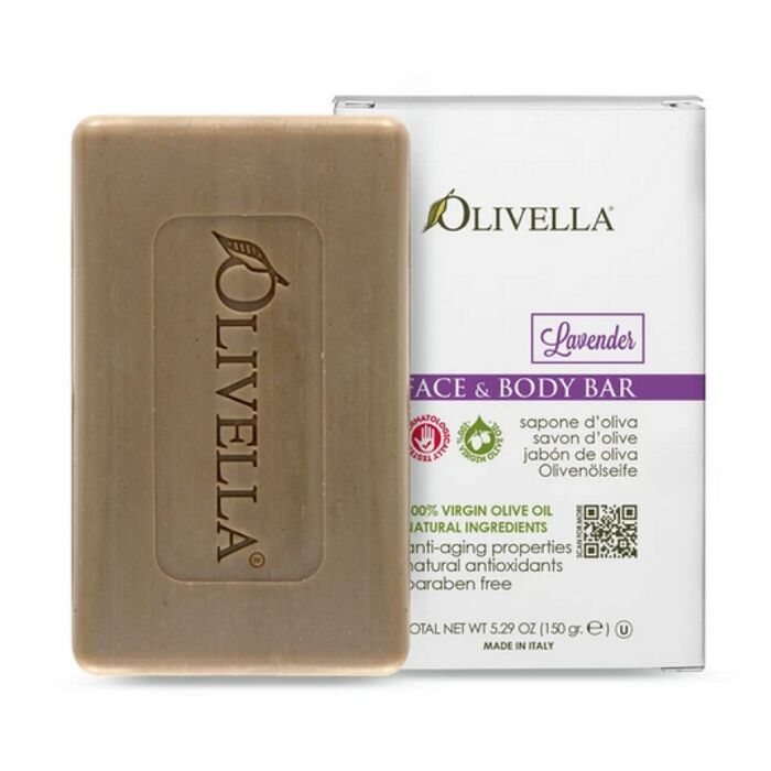 Olivella - Olivenl Seifenstck Lavendel - 150g
