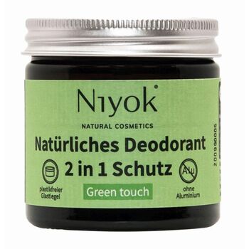 Niyok - 2 in 1 Deodorant Creme Green touch - 40ml
