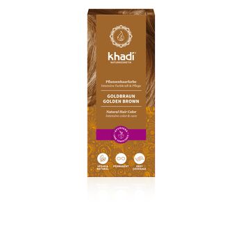 Khadi - Haarfarbe Goldbraun - 100g Pflanzenhaarfarbe