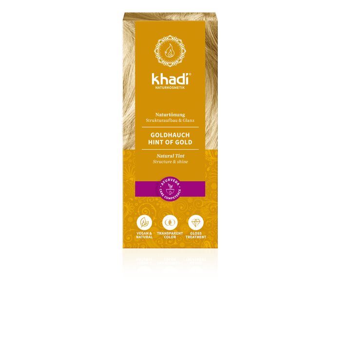 Khadi - Haarfarbe Goldhauch - 100g Pflanzenhaarfarbe