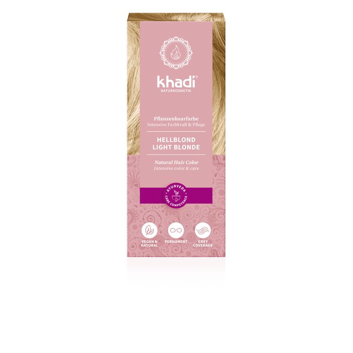 Khadi - Haarfarbe Hellblond - 100g Pflanzenhaarfarbe